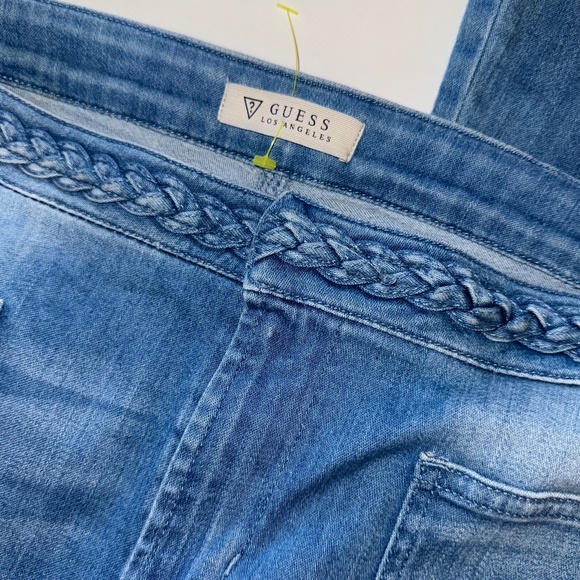 GUESS L.A. Braided Waist JEANS 70's FLARE LEG Braided sz 31 12 - Picture 5 of 12